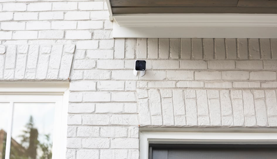 ADT outdoor camera on a Roanoke home